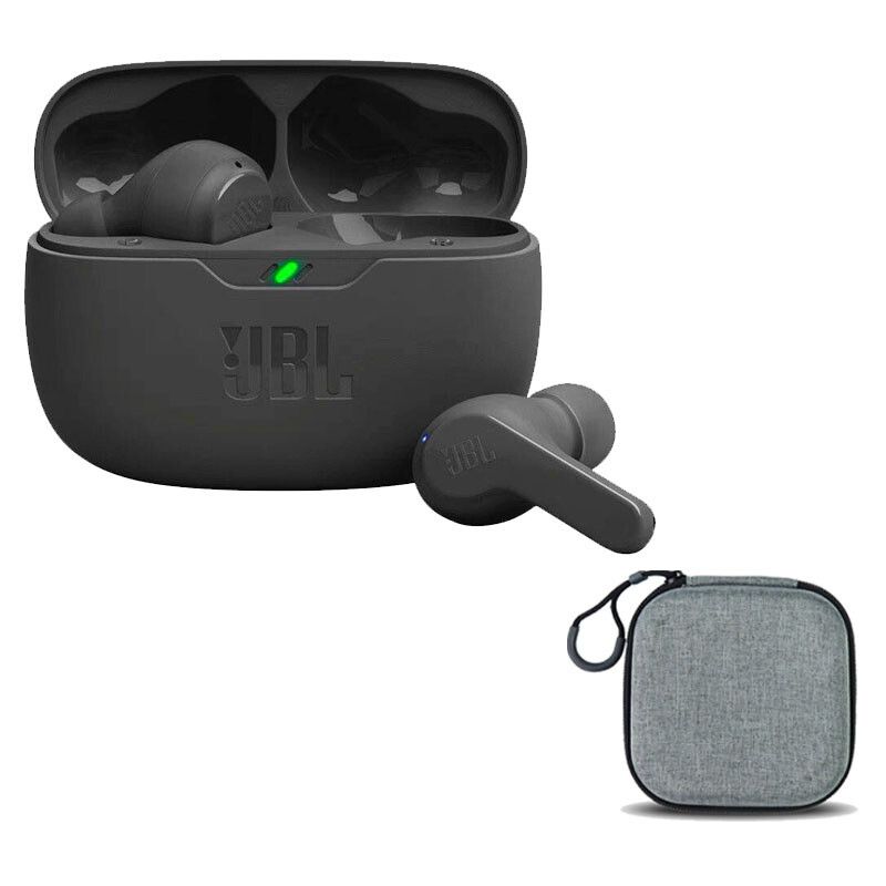JBL - Audífonos Bluetooth JBL WAVE BEAM NC Funda protectora Negro