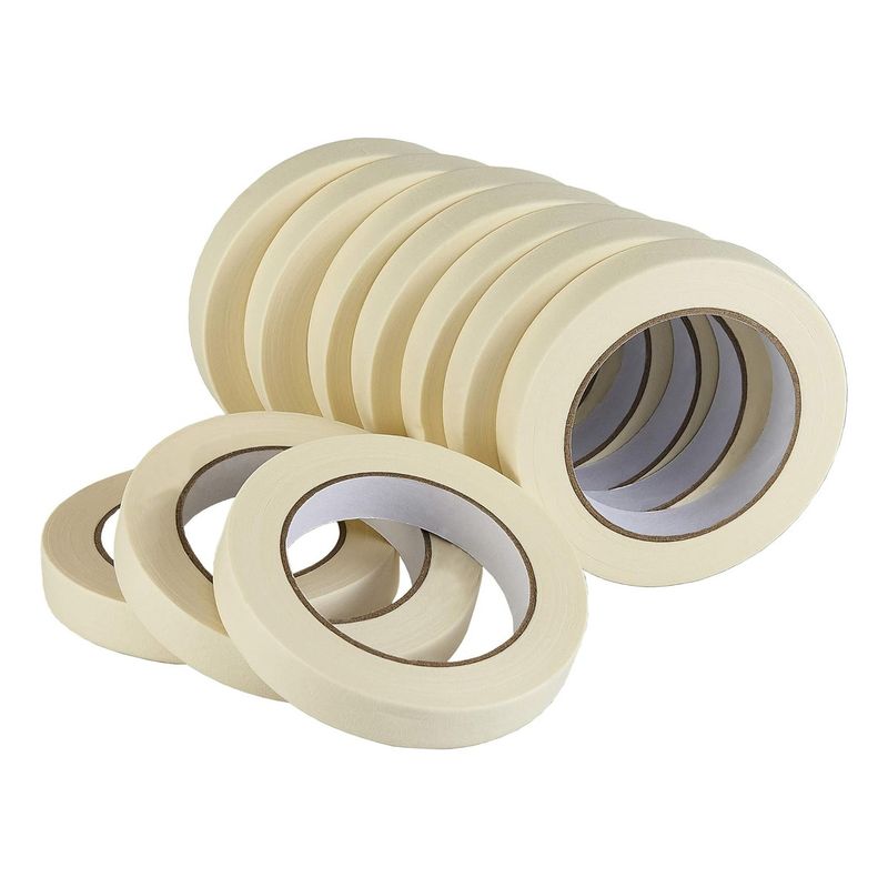 GENERICO - 5 Unidades Cinta De Papel Masking Tape 20mmx14m.