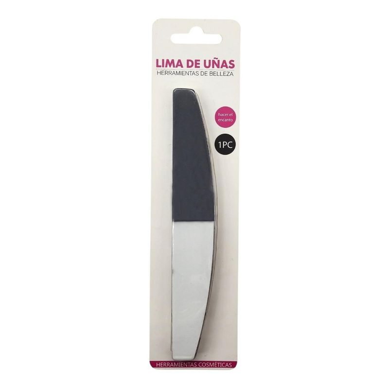 GENERICO - Lima De Uñas Acolchada Forma Media Luna Para Manicura