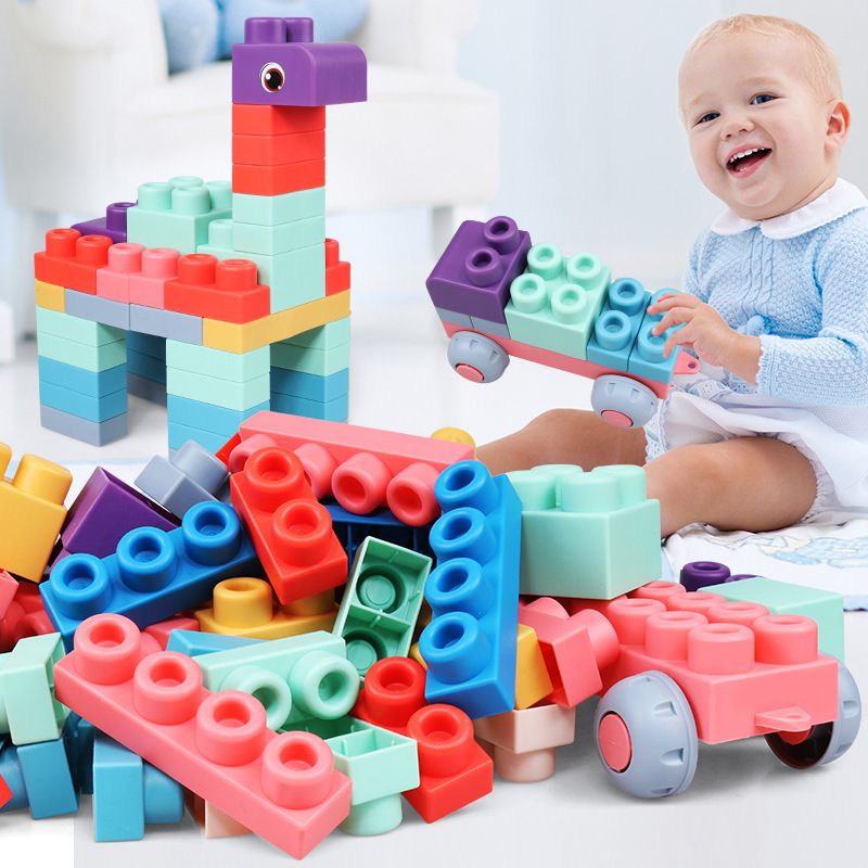DANWEILE - Juego de Bloques de Construcción de 20 Piezas Suaves para Niños
