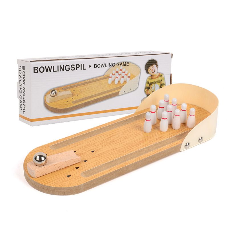 DANWEILE - Juguete Educativo Para Niños Bolos de Madera