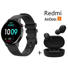 XIAOMI - Y85 reloj inteligente deportivo + combo Redmi AirDots 2 - Negro