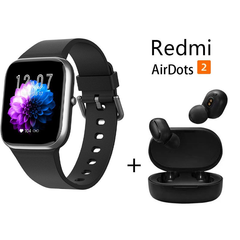 XIAOMI - Y9PRO reloj inteligente deportivo + combo Redmi AirDots 2 - Negro