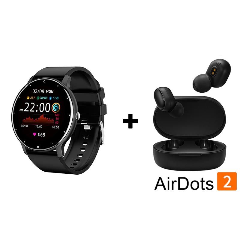 XIAOMI - Auriculares bluetooth xiaomi airdots2 y reloj inteligente ZL02D Negro