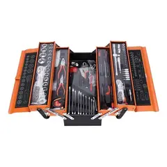 QUICK - Caja De Herramientas Set 85 Pieza Plegable 5 Niveles Metal