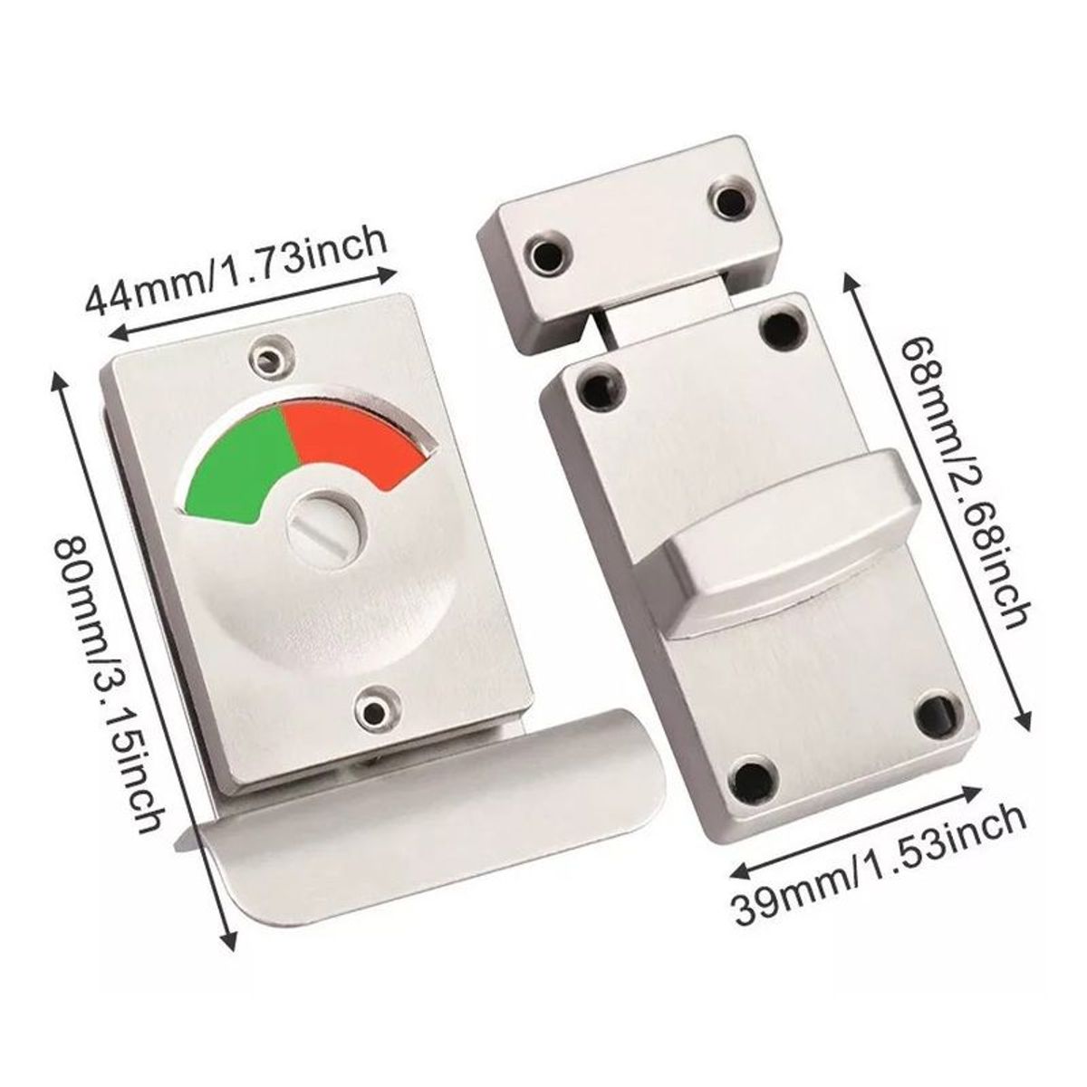 GENERICO - Cerradura Chapa Baño O Vestidor Con Indicador Libre Ocupado