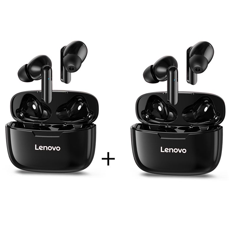 LENOVO - Set de 2 audífonos Lenovo XT90 TWS Bluetooth - Negro