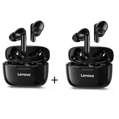 LENOVO - Set de 2 audífonos XT90 TWS Bluetooth - Negro
