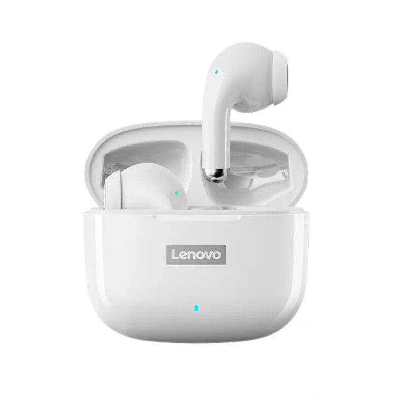 LENOVO - Auriculares inalámbricos Bluetooth Lenovo Lp40 Pro - Blanco