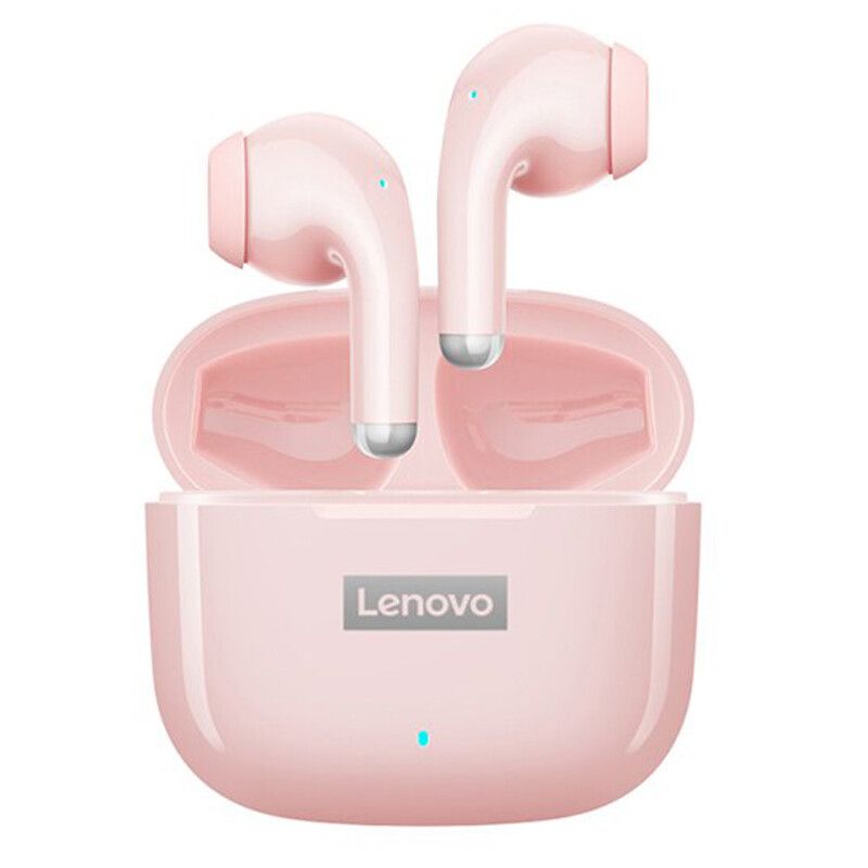 LENOVO - Auriculares inalámbricos Bluetooth Lenovo Lp40 Pro - Rosado
