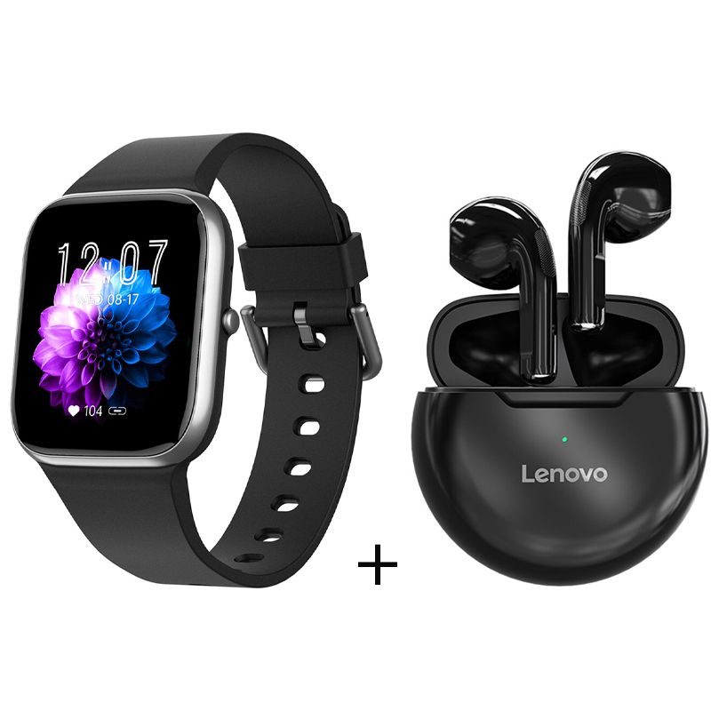 LENOVO - Y9PRO reloj inteligente deportivo Negro + combo Lenovo ht38 Negro
