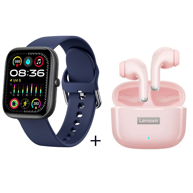 LENOVO - Audífonos Lenovo LP40Pro De Tws y Reloj inteligente de - Azul