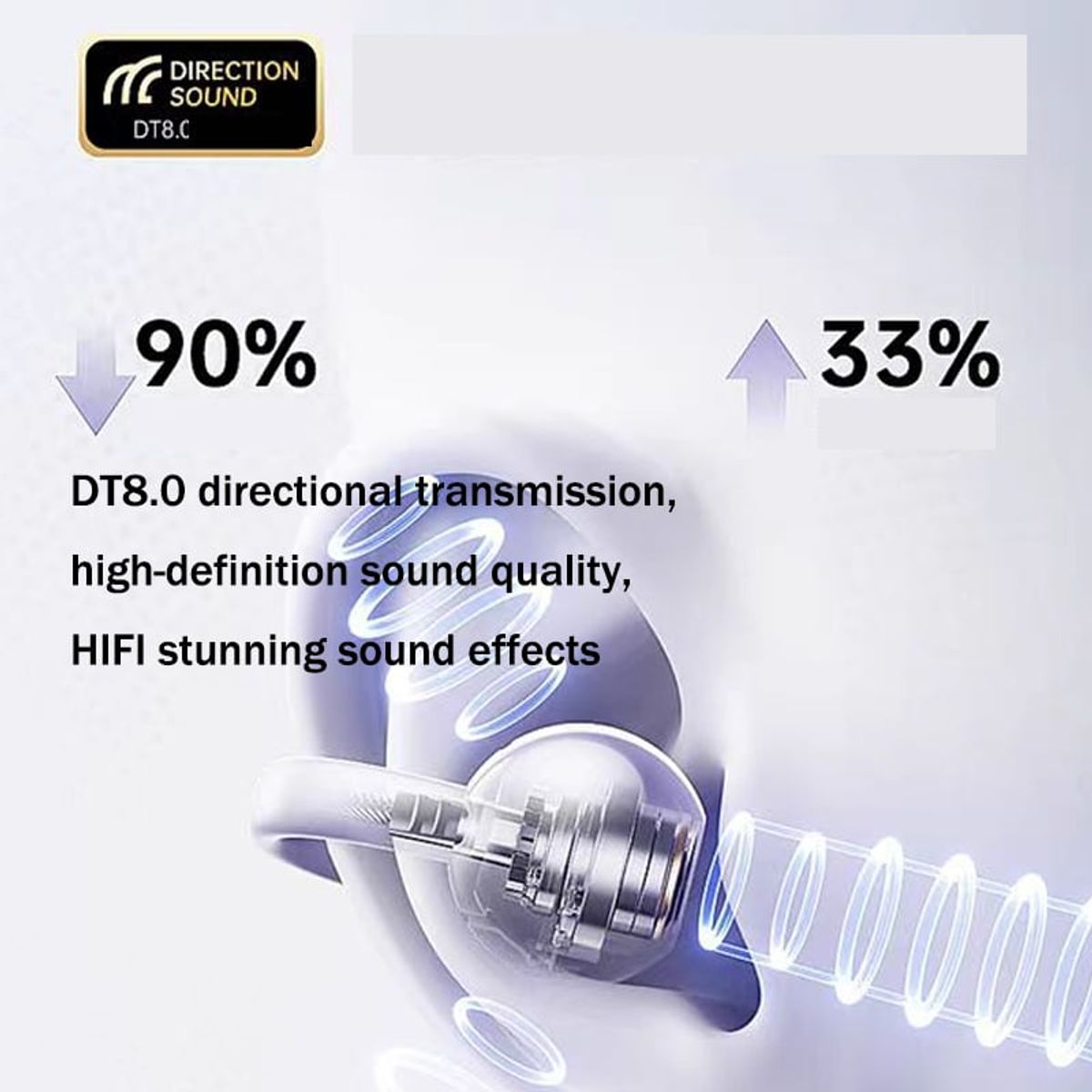 LENOVO - Audífonos Lenovo Clip TA140 TWS Bluetooth 54 - Púrpura