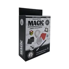 GENERICO - Set Juego De Magia Magic 25 Trucos De Mago Con Varita Niños - Negro