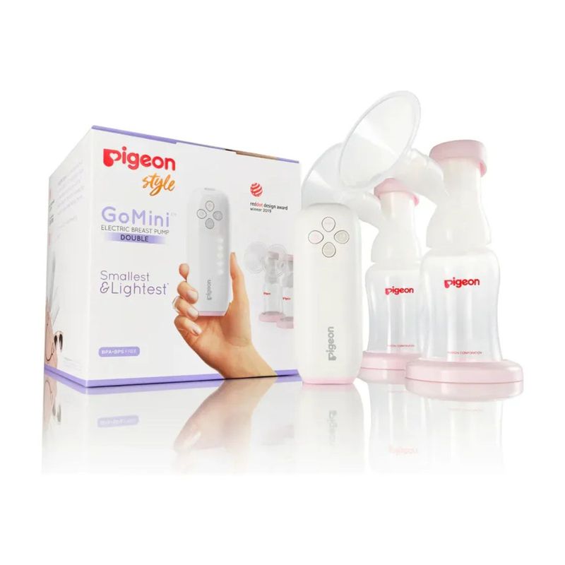 PIGEON - Extractor De Leche Eléctrico Doble Go Mini Pigeon - Saca Leche