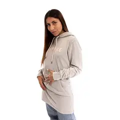 SPITFIRE - Polerón Hoodie Long Fit Mujer Beige.