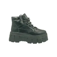 HERIEL - Zapatilla Negra Plataforma Mujer