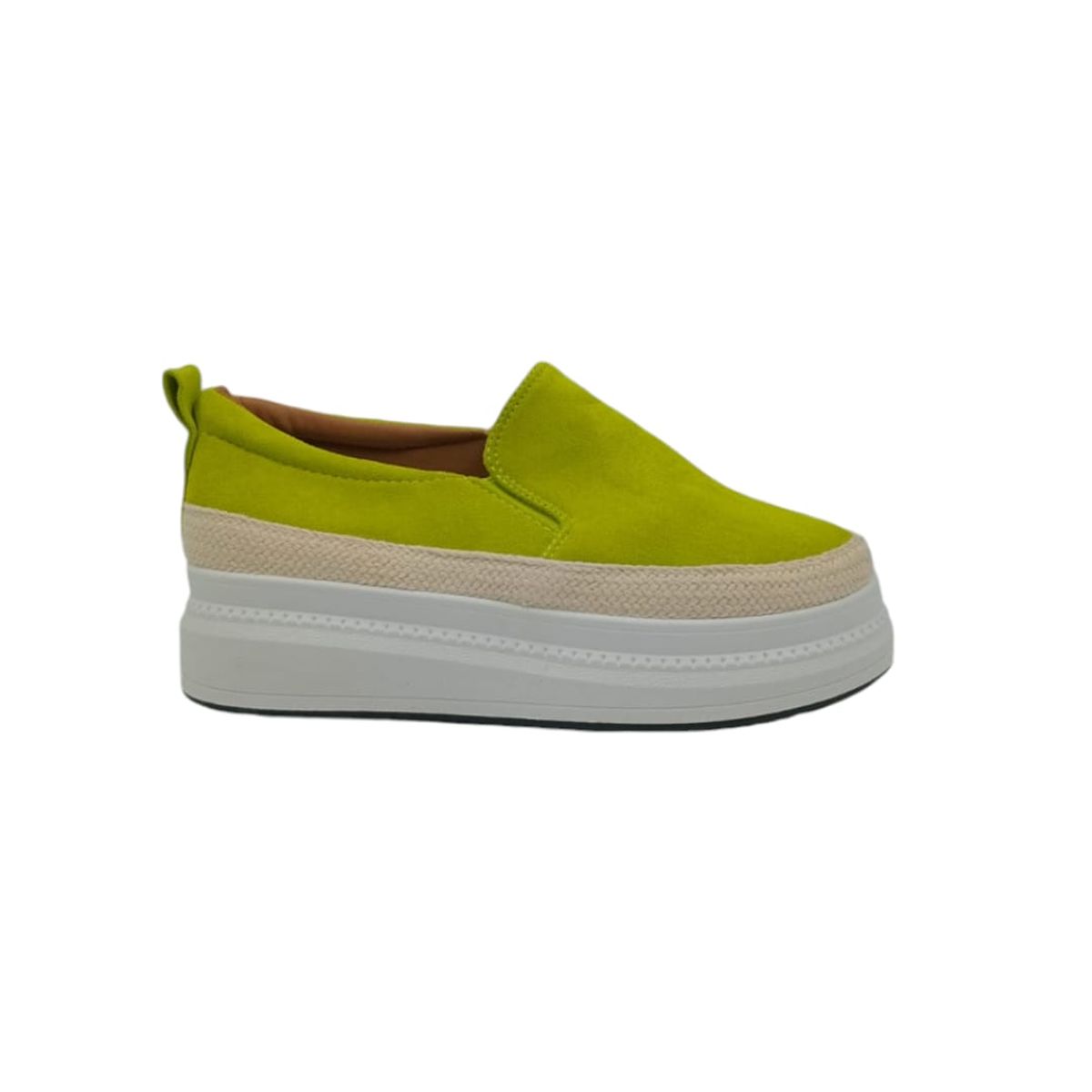 HERIEL - Zapatilla Verde Plataforma Mujer