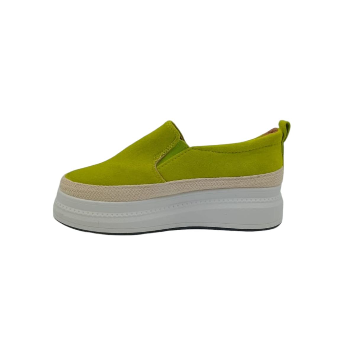 HERIEL - Zapatilla Verde Plataforma Mujer