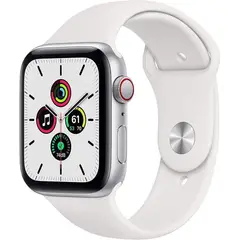 APPLE - Watch SE 2nd Gen GPS + Cellular 44mm Silver Aluminio White Sport Band SM