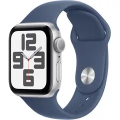 APPLE - Watch SE 2024 GPS 40mm Silver Aluminio Denim Sport Band ML