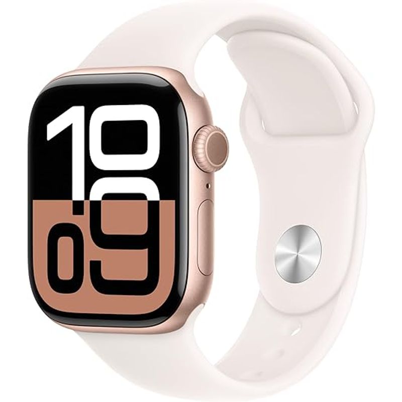APPLE - Apple Watch Series 10 GPS 42mm Rose Gold Aluminio Sport Band ML