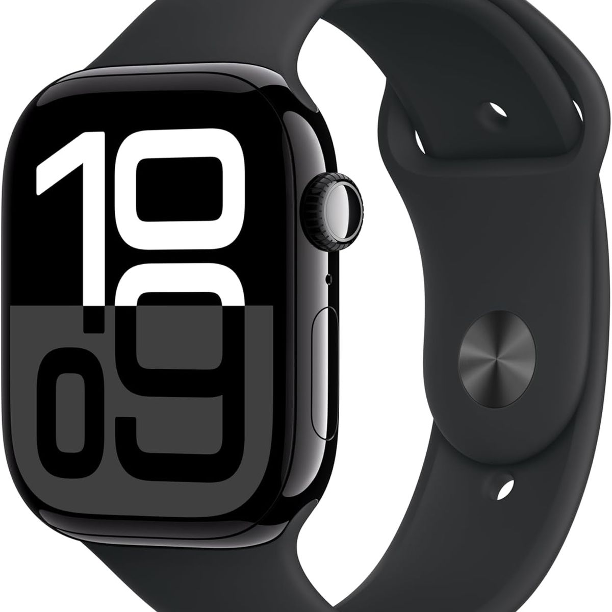 APPLE - Apple Watch Series 10 GPS 46mm Jet Black Aluminio Sport Band  ML