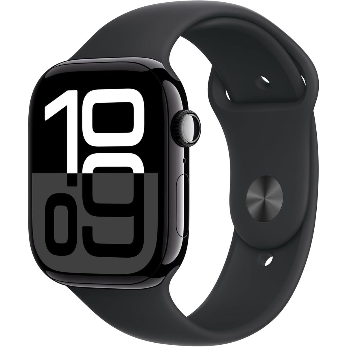 APPLE - Apple Watch Series 10 GPS 46mm Jet Black Aluminio Sport Band  ML