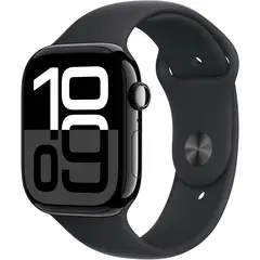 APPLE - Watch Series 10 GPS 46mm Jet Black Aluminio Sport Band SM