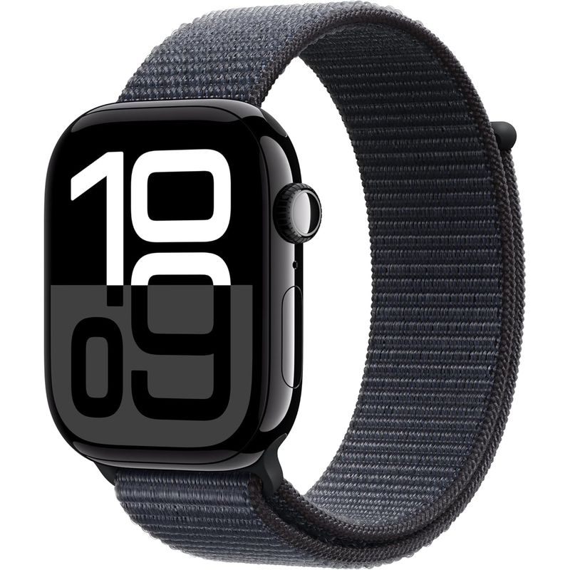 APPLE - Apple Watch Series 10 GPS 46mm Jet Black Aluminio Sport Loop