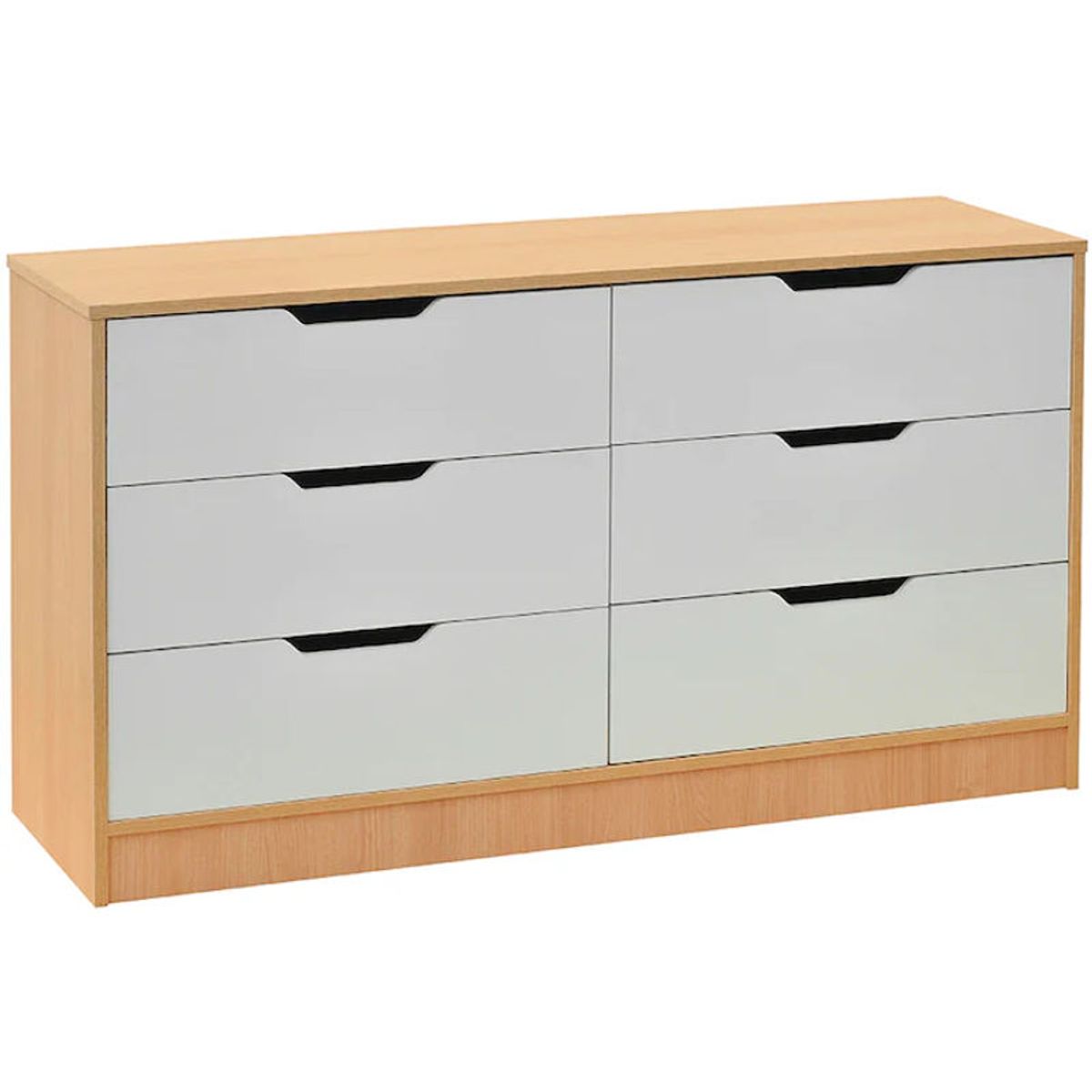 MOBIKIT - Cómoda Misuri 6 Cajones Carvalo