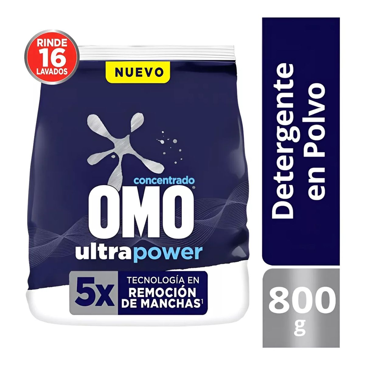OMO - Detergente Omo Concentrado En Polvo Ultra Power 800g