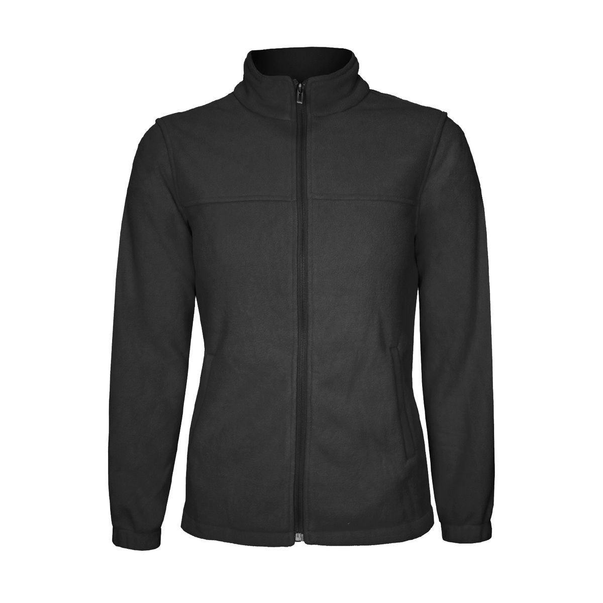 ANDESLAND OUTDOOR APPAREL - Chaqueta Polar Liso Chilla Negro Mujer