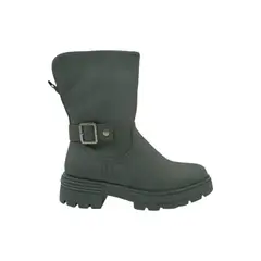 HERIEL - Bota Negra Taco Mujer.