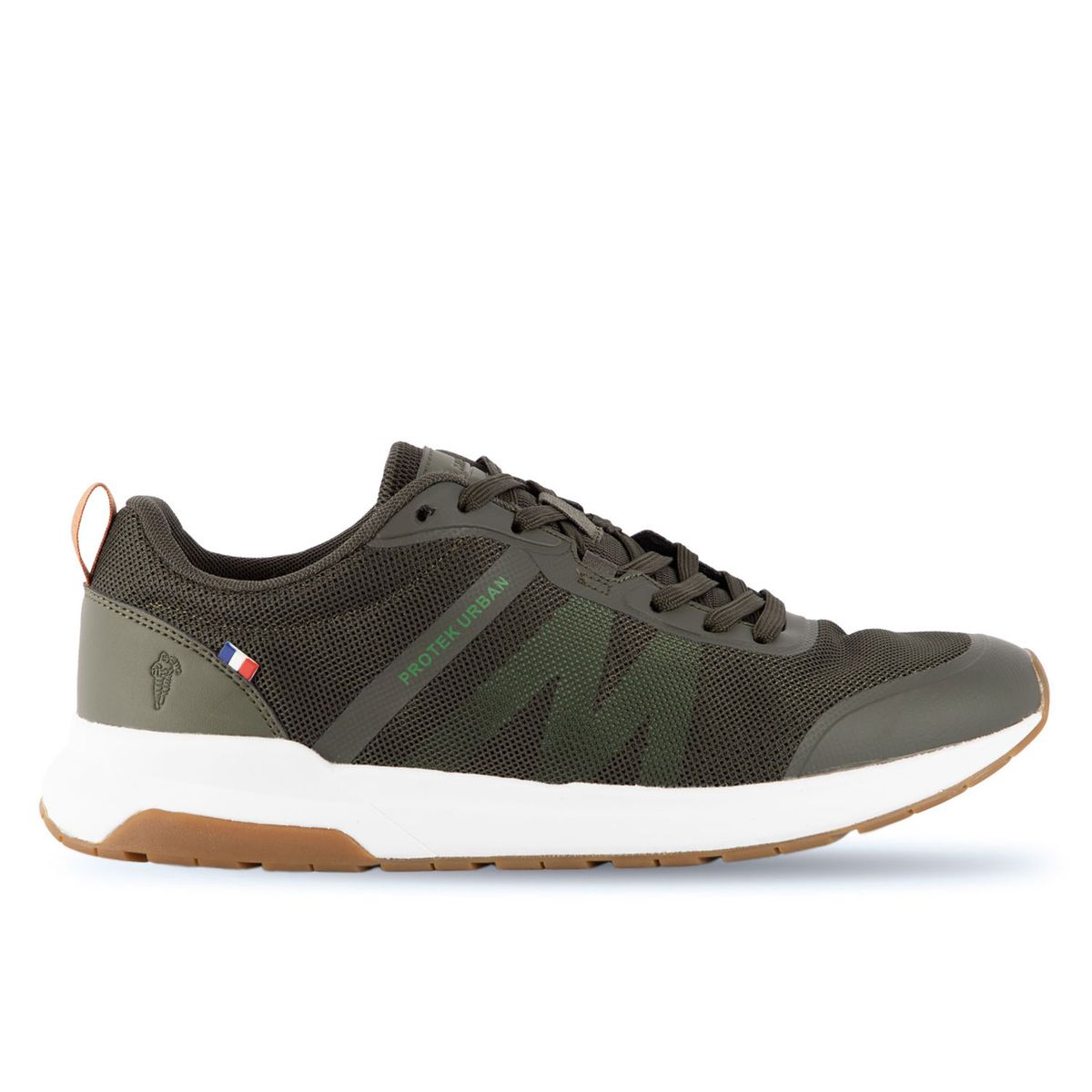 MICHELIN FOOTWEAR - Zapatilla Urbana Casual Hombre Verde Naranjo Michelin Pu15