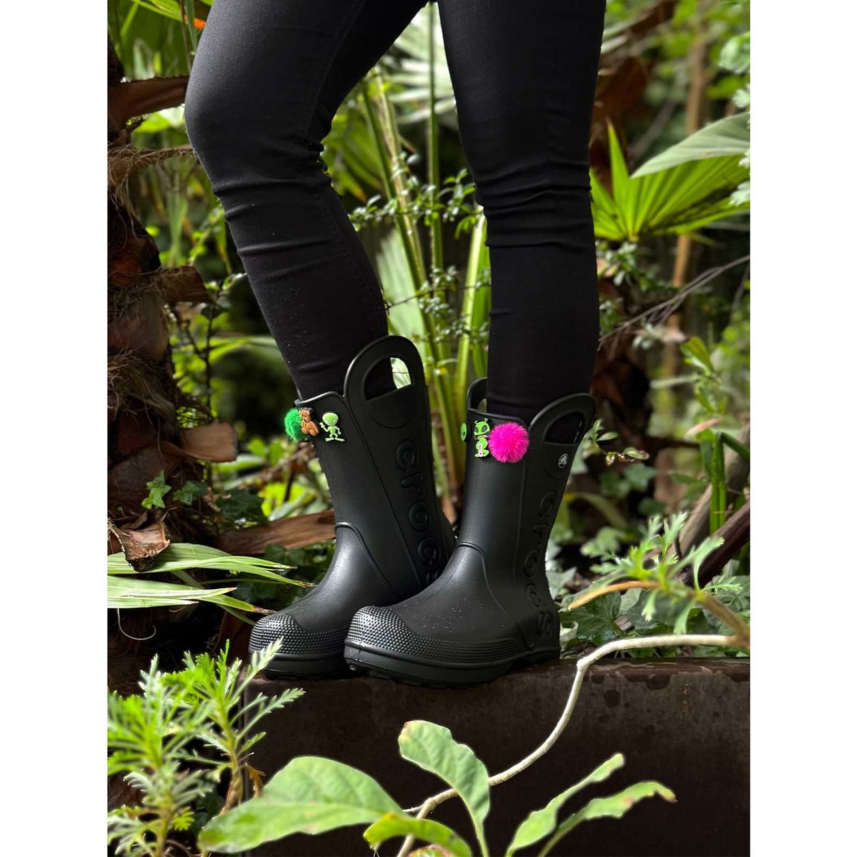CROCS - Bota Crocs Mujer Handle It Rain Boot Negro CROCS