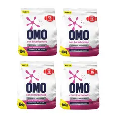 OMO - X4 Detergente En Polvo Con Bicarbonato 800g Ropa Blanca