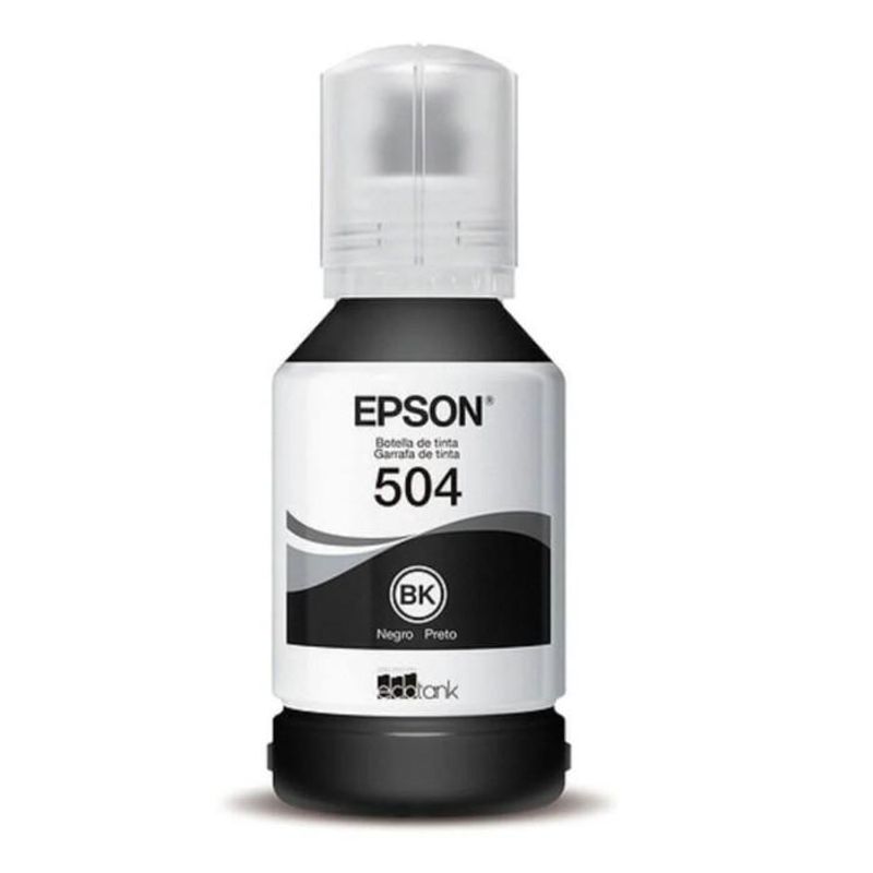 EPSON - Botella de Tinta Epson T504 Negro T504120-AL