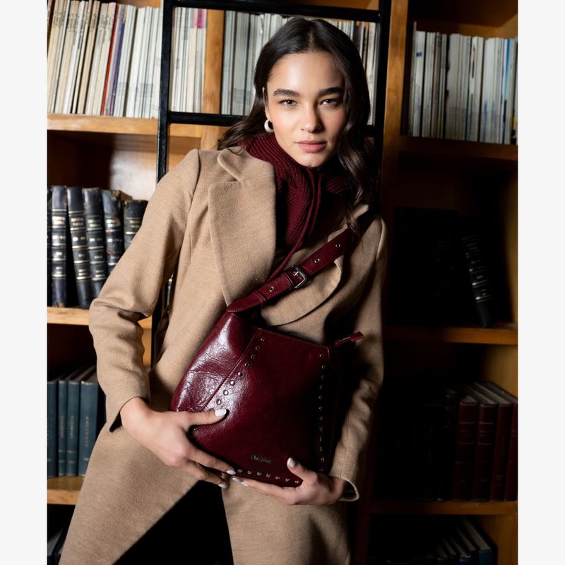 LOUNGE - Cartera De Hombro Mujer Con Tachas