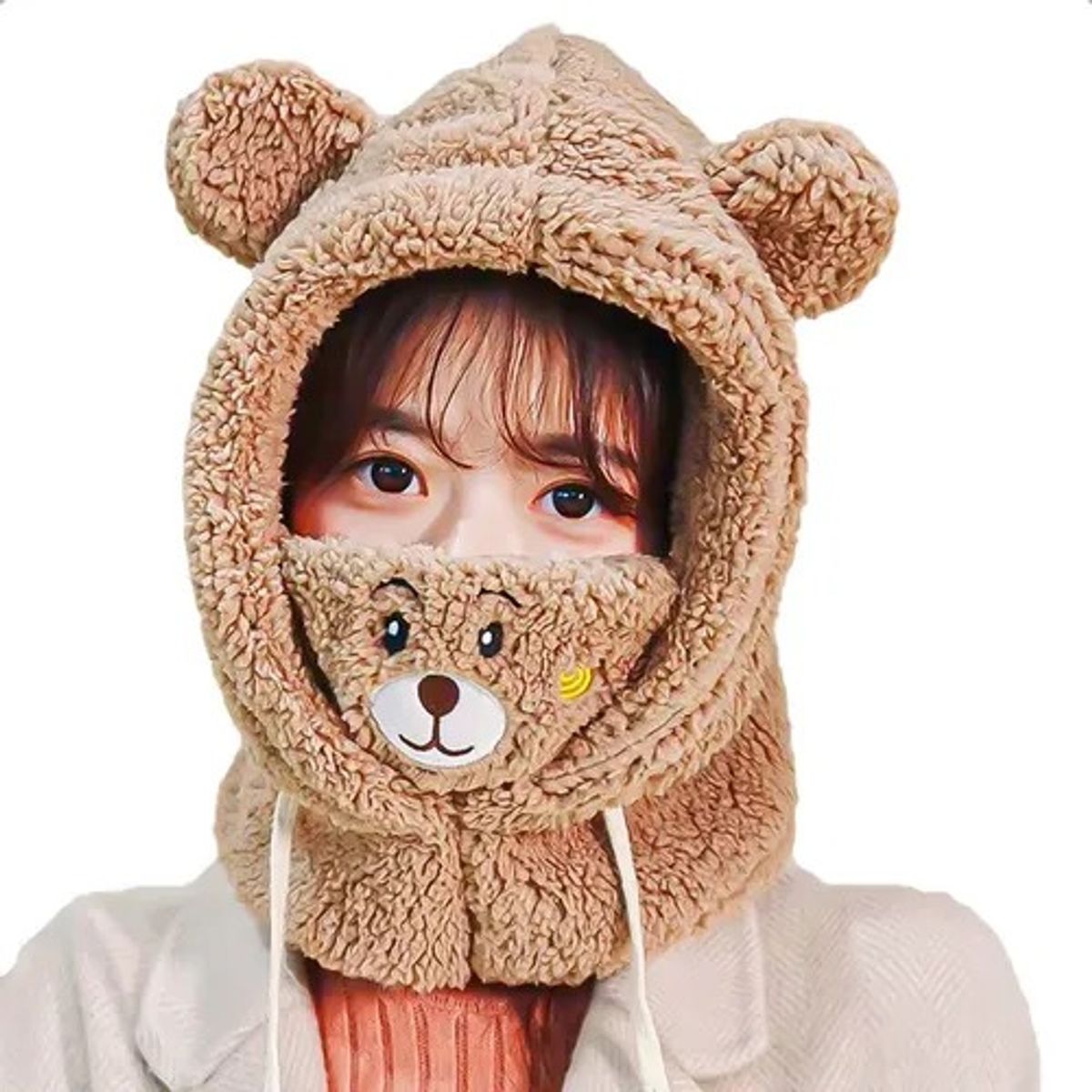 ARCA SHOPPING - Gorro Invierno Gorro De Lana Gorro Oso Gorro Chiporro Cuello
