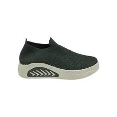 HERIEL - Zapatilla Negra Textil Mujer.