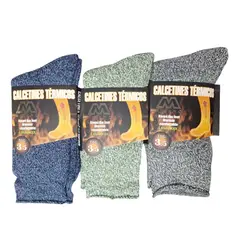 GARSIL - X4 Calcetines Ultra Termicos Gruesos De Lana Para Hombre