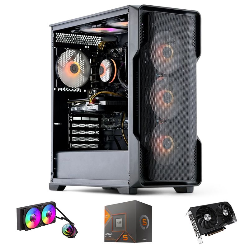 HYPERPC - PC GAMER AMD RYZEN 5 8400F 32gb DDR5 1Tb RTX 5060 Ti WiFi