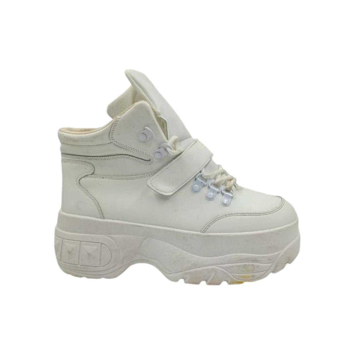 HERIEL - Zapatilla Blanca Plataforma Mujer