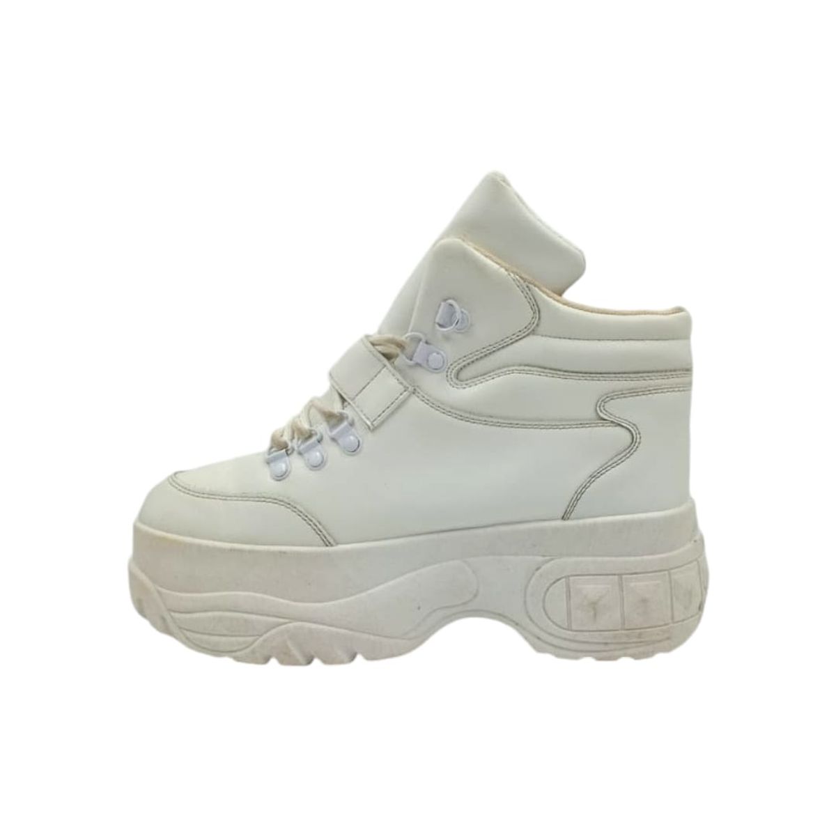 HERIEL - Zapatilla Blanca Plataforma Mujer