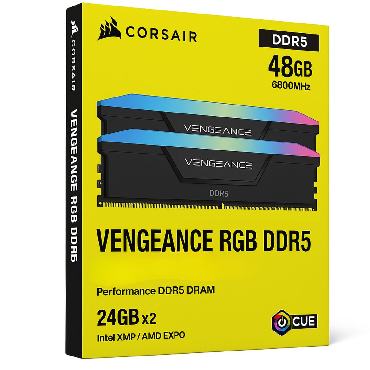 CORSAIR - Memoria Ram Corsair Vengeance 48GB 2x24gb DDR5 RGB 6800Mhz