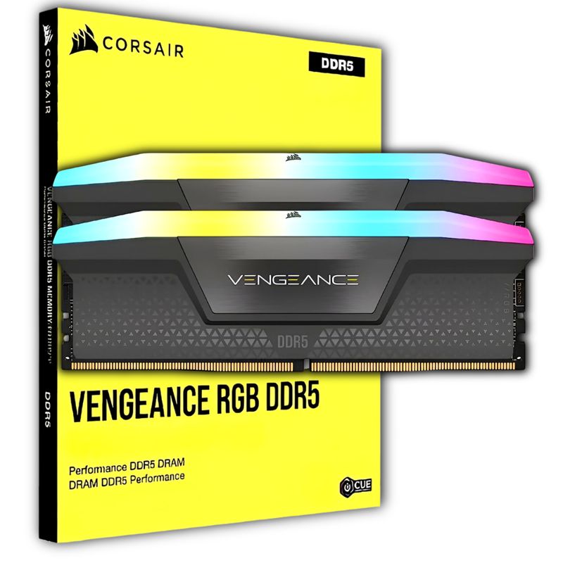CORSAIR - Memoria Ram Corsair Vengeance 48GB 2x24gb DDR5 RGB 6800Mhz