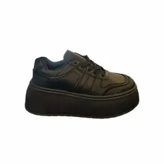HERIEL - Zapatilla Negra Plataforma Mujer