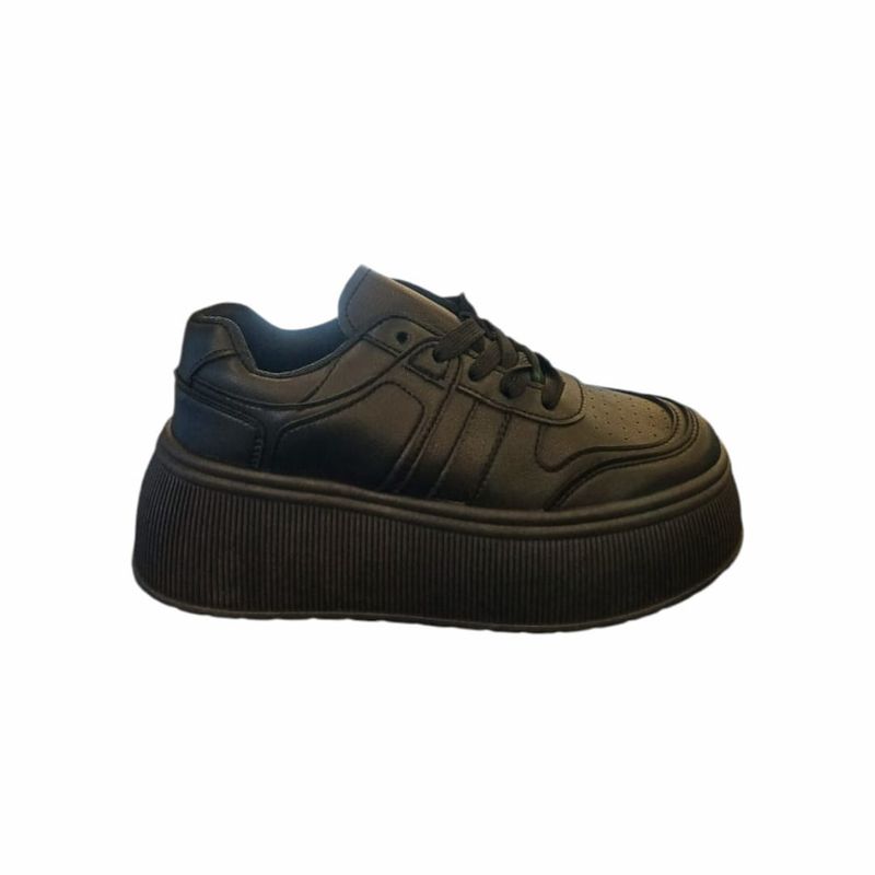 HERIEL - Zapatilla Negra Plataforma Mujer