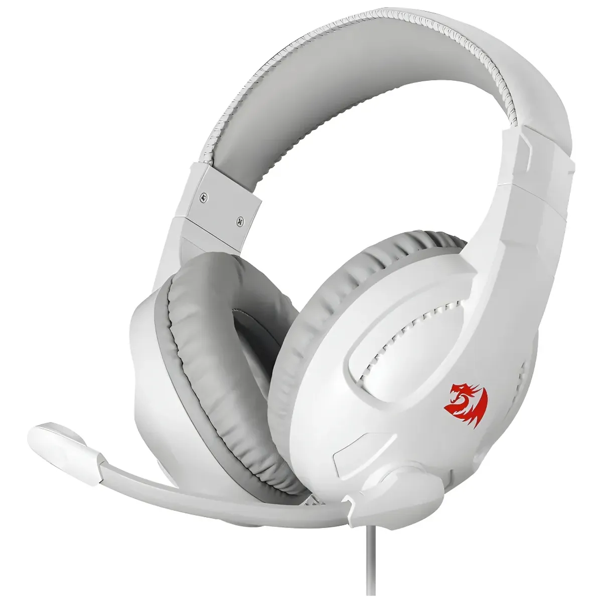 REDDRAGON - Audífonos Gamer Redragon Cronus H211W RGB con Micrófono – Blanco, Conexión 3.5 mm + USB